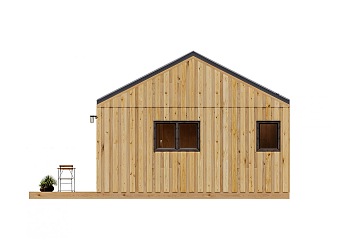 Dom 34 m² mieszkalny, modułowy, całoroczny DANIEC V10_A1