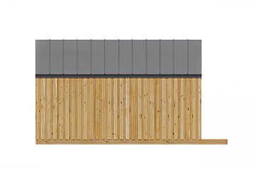 Dom 34 m² mieszkalny, modułowy, całoroczny DANIEC V10_A1