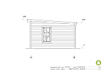 Domek ogrodowy BARCIN SN28, 24m2, 44mm, cena, fasada1