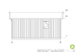Garaż modułowy drewniany SZADEK G2, 6x6 m