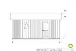 Garaż modułowy drewniany SZADEK G2, 6x6 m