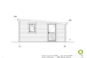 Garaż drewniany GIDLE GS1.1