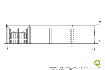 Garaż drewniany FRAMPOL GS10