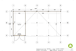 Garaz drewniany FRAMPOL GS10, 70 m2, 44mm, producent, plan