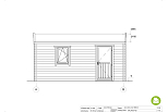 Garaz drewniany RUSIEC GS3, 15-24m2, 44mm, tanie, fasada1