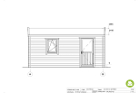 Garaz drewniany BRALIN GS3.2, 15-24 m2, 44mm, promotion, fasada1