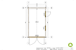 Garaz drewniany BRALIN GS3.2, 15-24 m2, 44mm, promotion, plan