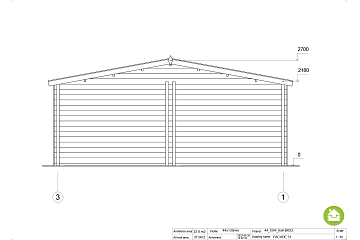 Garaż drewniany RADAWA GS4