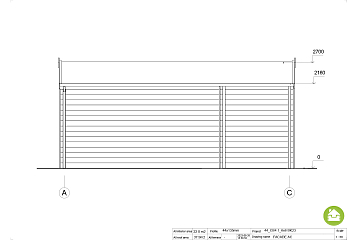 Garaż drewniany NAROL GS4.1