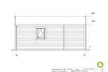 Garaz drewniany ZATOR GS5.1, 54m2, 44 mm, fasada1