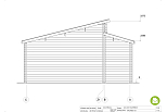 Garaz drewniany BARLINEK GS7, 46m2, 44mm, producent, fasada4