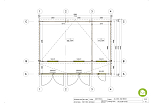 Garaz drewniany BARLINEK GS7, 46m2, 44mm, producent, plan