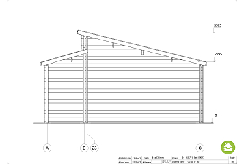Garaż drewniany RYPIN GS7.1