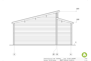 Garaż drewniany RYPIN GS7.1