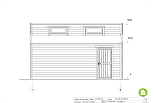 Garaz drewniany TYKOCIN GS8, 24m2, 44mm, tanie, fasada3