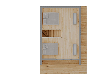 Dom 58 m² mieszkalny, modułowy, całoroczny BRZEZNO V11.1_A1