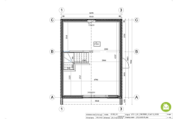 Dom 58 m² mieszkalny, modułowy, całoroczny BRZEZNO V11.1_A1