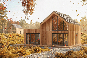 Dom 68 m² mieszkalny, modułowy, całoroczny GLOGOWA V11_A1