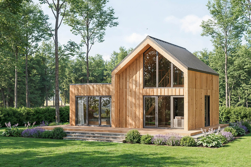 Dom 68 m² mieszkalny, modułowy, całoroczny GLOGOWA V11_A1