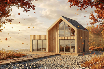 Dom 68 m² mieszkalny, modułowy, całoroczny GLOGOWA V11_A1