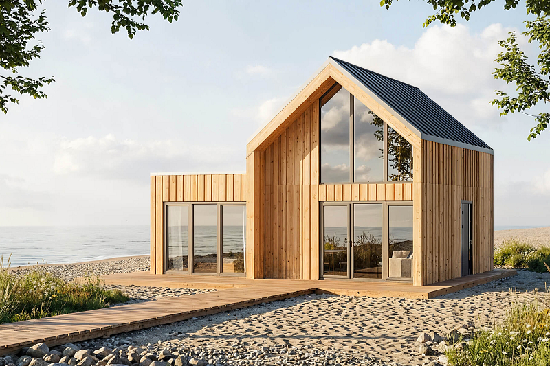 Dom 68 m² mieszkalny, modułowy, całoroczny GLOGOWA V11_A1