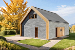 Dom 70 m² mieszkalny, modułowy, całoroczny TUREW V12_A4_Mix