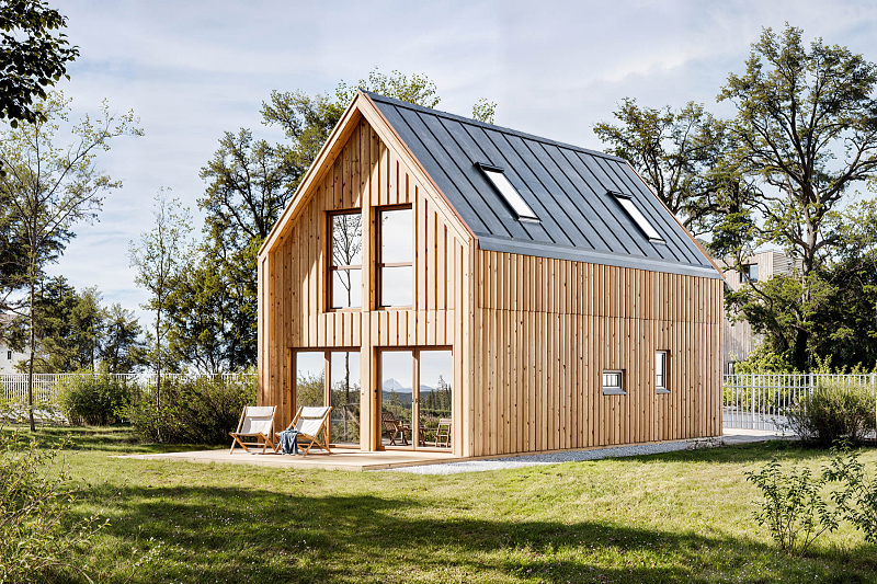 Dom 95 m² mieszkalny, modułowy, całoroczny BONIN V19_A1, 5,4x11,25 m