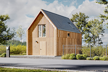 Dom 95 m² mieszkalny, modułowy, całoroczny BONIN V19_A1