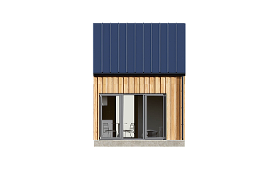 Dom 26 m² mieszkalny, modułowy, całoroczny  MILIN V20_A1