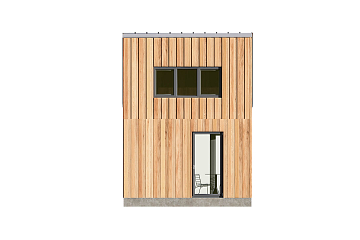 Dom 26 m² mieszkalny, modułowy, całoroczny  MILIN V20_A1