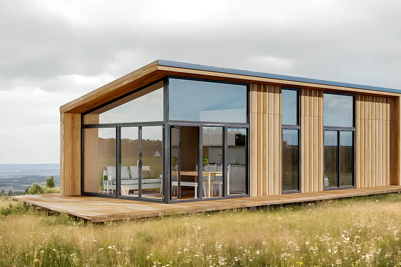 Dom 43 m² mieszkalny, modułowy, całoroczny KANIN V21_A1