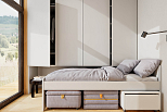 Dom 43 m² mieszkalny, modułowy, całoroczny KANIN V21_A1