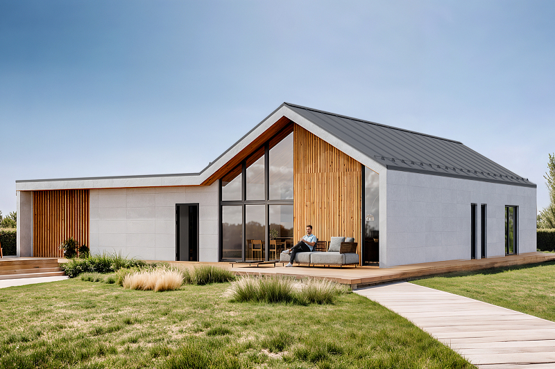 Dom 127 m² mieszkalny, modułowy, całoroczny OSOWIEC V31_A4_Mix