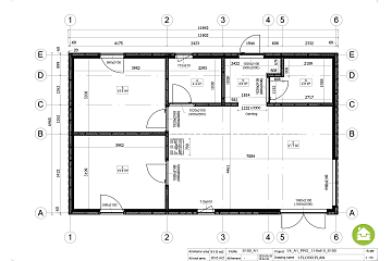 Dom 91 m² mieszkalny, modułowy, całoroczny JANTAR V4_A1