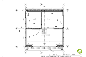 Dom 24 m² mieszkalny, modułowy, całoroczny GORAJ V7_A1