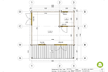 Dom letniskowy RYBNIK VSP3.2, 17m2 44mm, 58mm, domki producent, plan