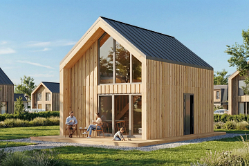 Dom 58 m² mieszkalny, modułowy, całoroczny BRZEZNO V11.1_A1