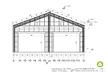 Dom całoroczny RZYM V3_A2, 8.1x8.2 m, producent, vertical section