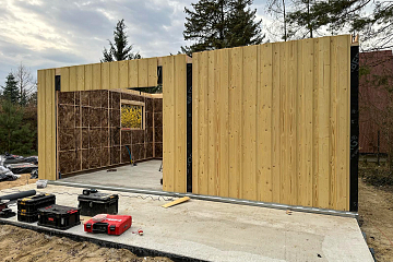 Dom 54 m² mieszkalny, modułowy, całoroczny SAWIN V8_A1