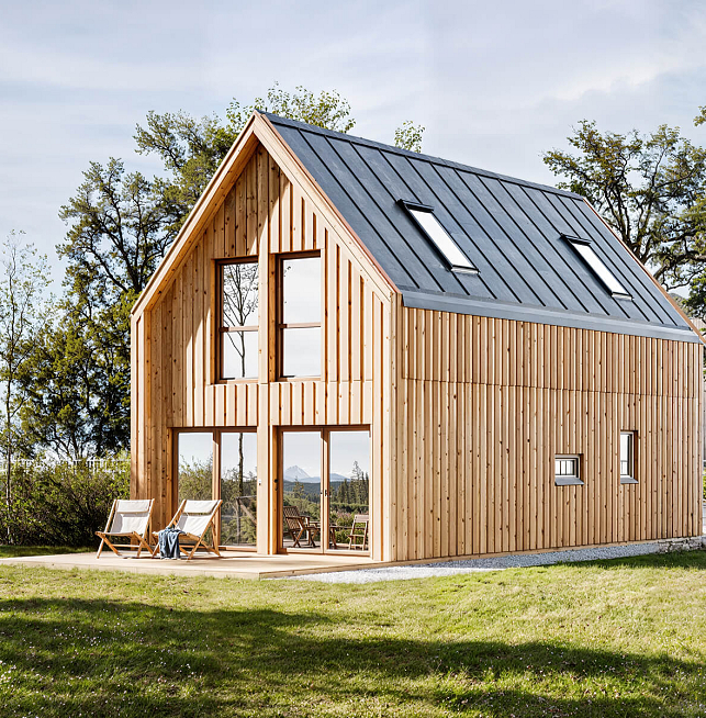 Dom 95 m² mieszkalny, modułowy, całoroczny BONIN V19_A1