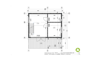 Dom 54 m² mieszkalny, modułowy, całoroczny SAWIN V8_A1