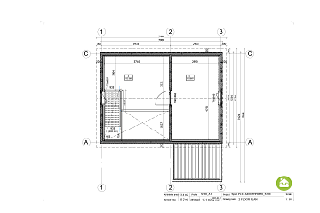 Dom 54 m² mieszkalny, modułowy, całoroczny SAWIN V8_A1