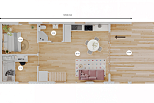 Dom 80 m² mieszkalny, modułowy, całoroczny JENIN V23_A1