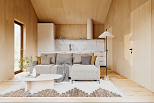 Dom 34 m² mieszkalny, modułowy, całoroczny DANIEC V10_A1