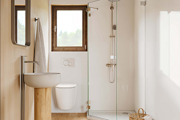 Dom 34 m² mieszkalny, modułowy, całoroczny DANIEC V10_A1