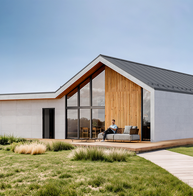 Dom 127 m² mieszkalny, modułowy, całoroczny OSOWIEC V31_A4_Mix