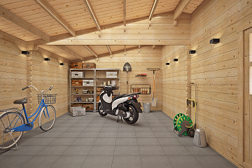 Garaż drewniany KIJ GS2