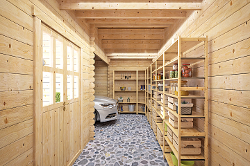 Garaż drewniany RADAWA GS4