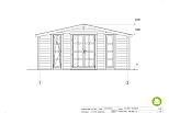 Domek ogrodowy NEKLA SN11, 34 mm, 44 mm, 12-15 m2, tanie, fasade1