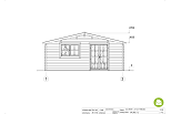 Domek ogrodowy SOLEC SN16.1, 34 mm, 44 mm, 12-36 m2, tanie, fasada1